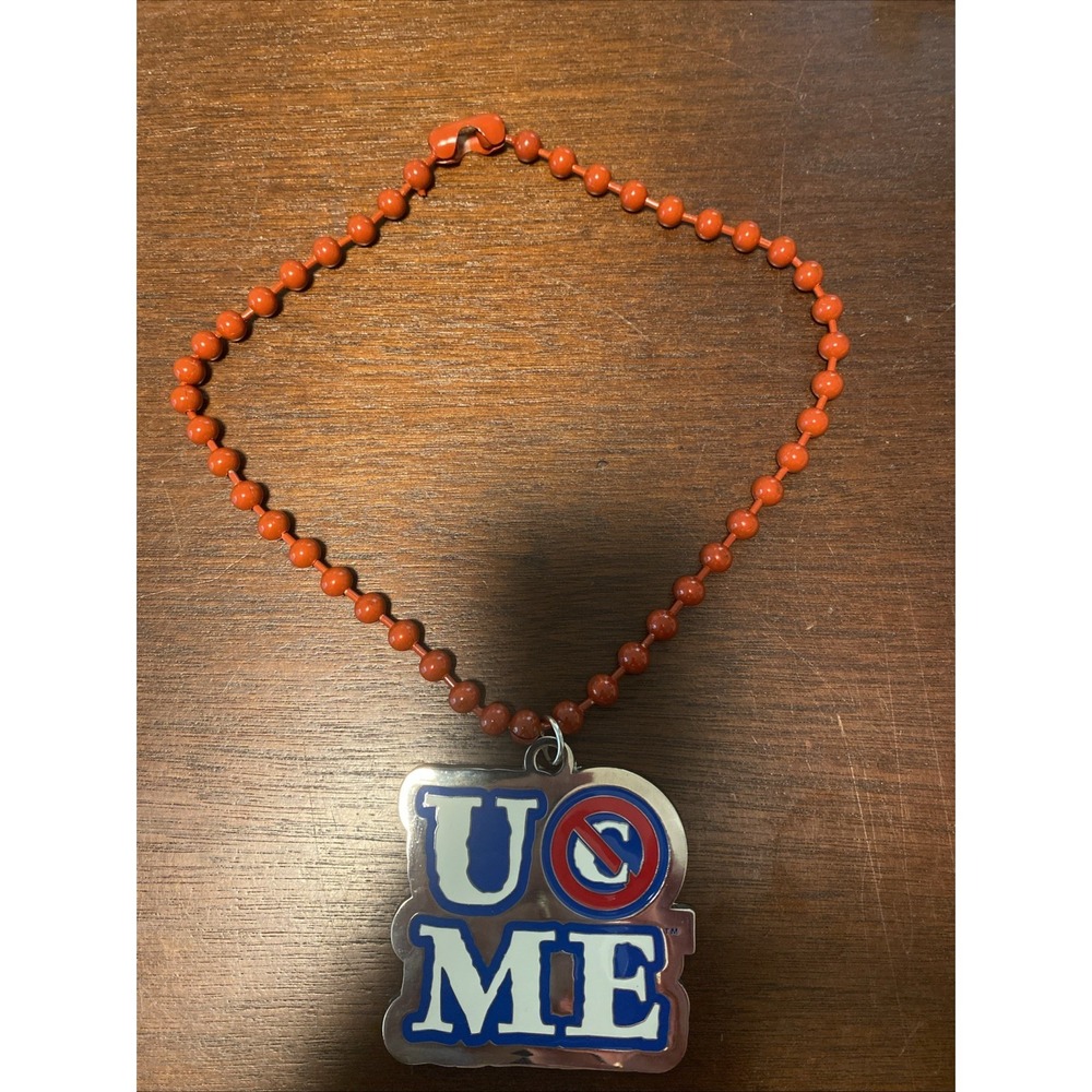 John Cena Necklace Chain Pendant Wrestling WWE 2011 Authentic U Cant See Me NOS